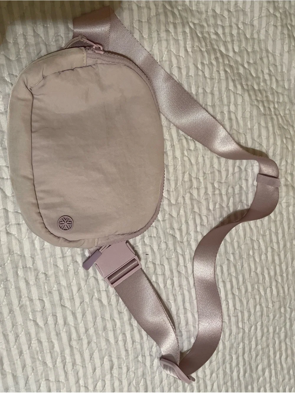 Women's Soft Blush Crossbody Belt Bag - Blush Pink